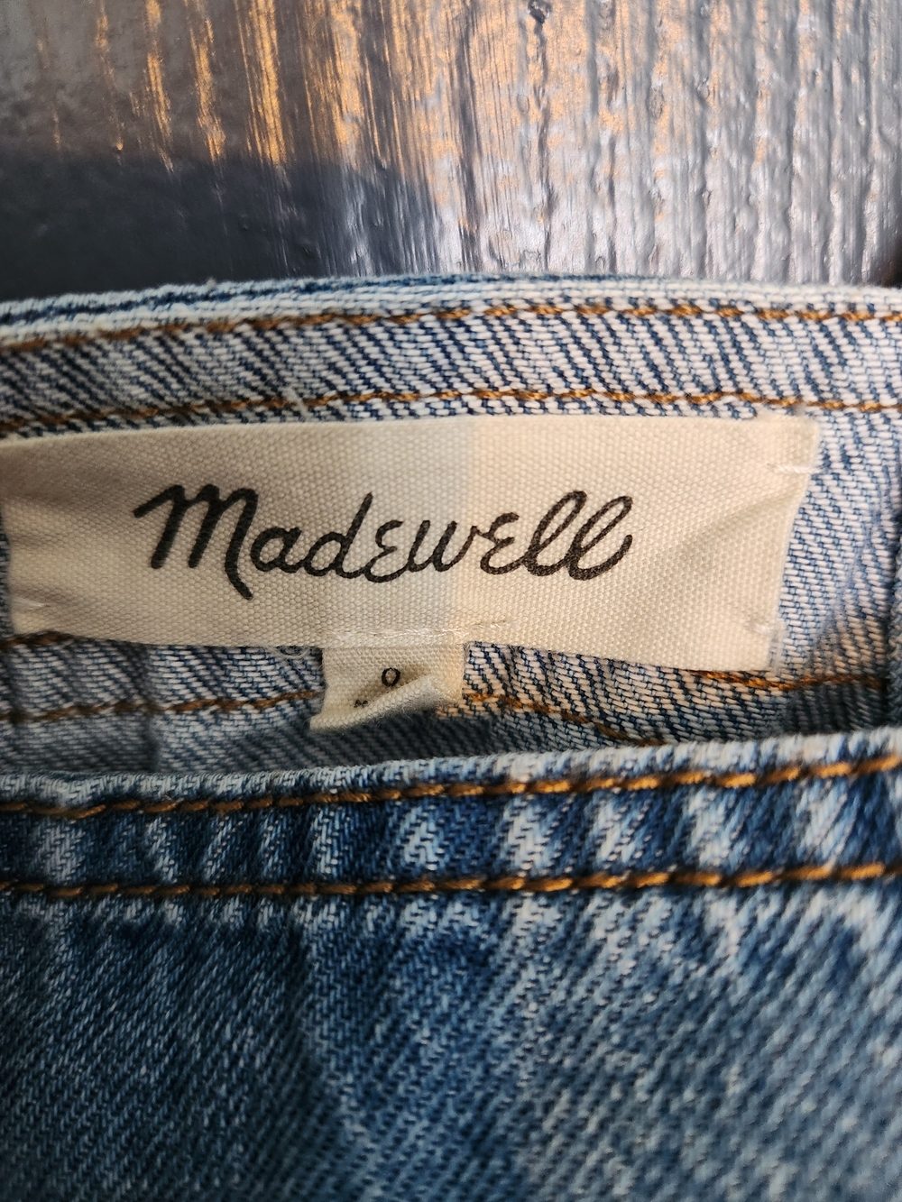 Madewll Denim Apron Midi Dress - Picture 6 of 7